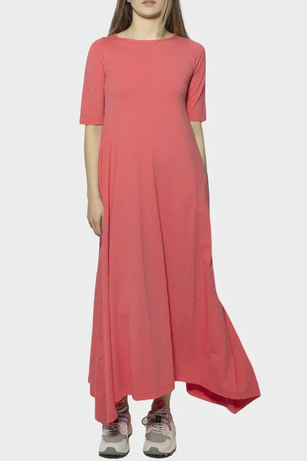 Abito Isabella Clementini in jersey fuxia i1294