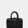 Borsa a mano mini brief case in pelle nero mini brief case