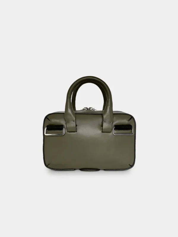 Borsa a mano mini brief case in pelle militare mini brief case