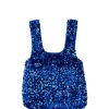 Borsa a mano Oa NoN Fashion con paillettes blu jennifer