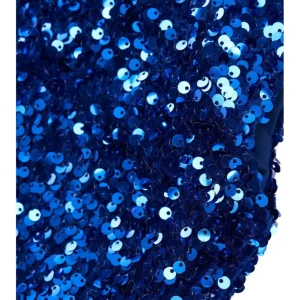 Borsa a mano Oa NoN Fashion con paillettes blu jennifer