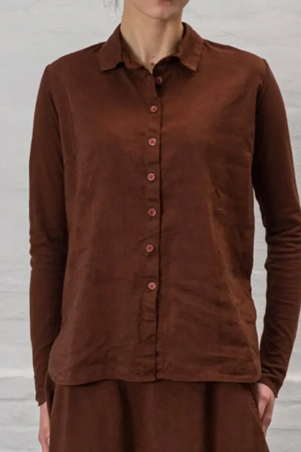 Camicia in maglia Hannon Wessel cinnamon F24343