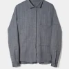 Camicia Nine in the Morning gessato grigio handy