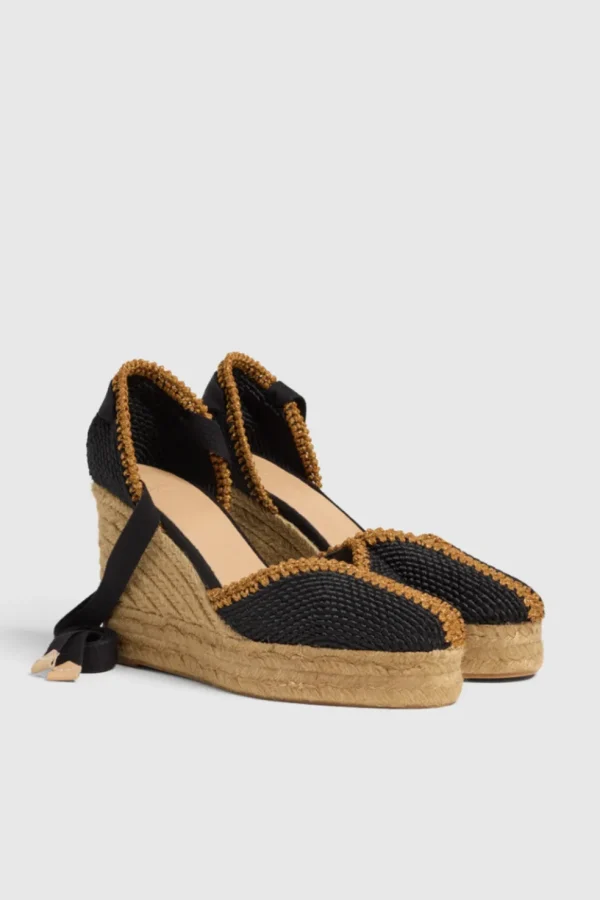 Espadrilles Castaner nero COEUR