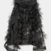 Giacca/Cappa Nu Black in organza nera k24 11014