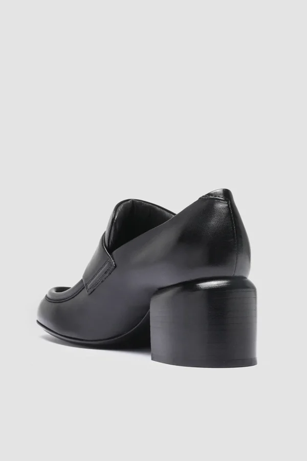 Mocassino Officine Creative in pelle nera ethel 001