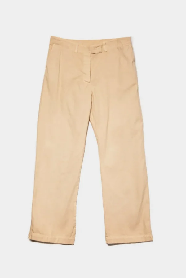 Pantalone canvas Isabella Clementini beige i652