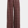 Pantalone Diega a pois prugna pacolo 9295