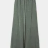 Pantalone Diega in velluto verde perillo 9505