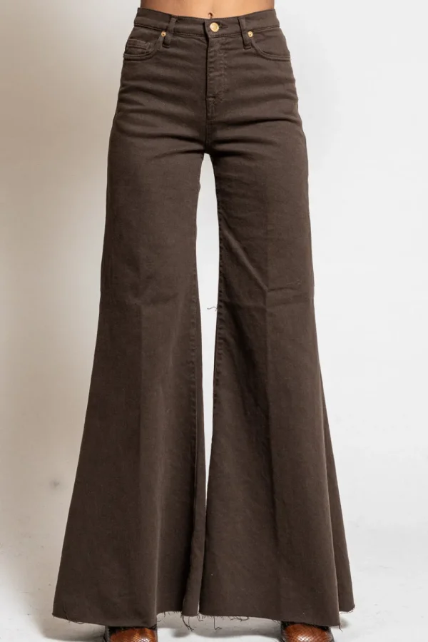 Pantalone Jeans da donna in cotone chocolate Anna_t