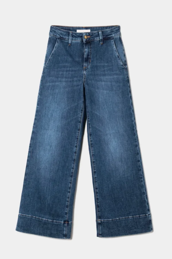 Pantalone jeans wide PS blue eva