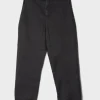 Pantalone PS in lino e cotone nero mia dyed