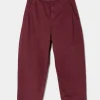 Pantalone PS in lino e cotone rosso mia dyed