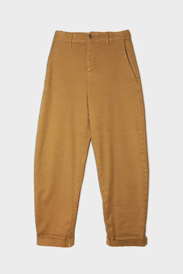 Pantalone PS in lino e cotone oro mia dyed