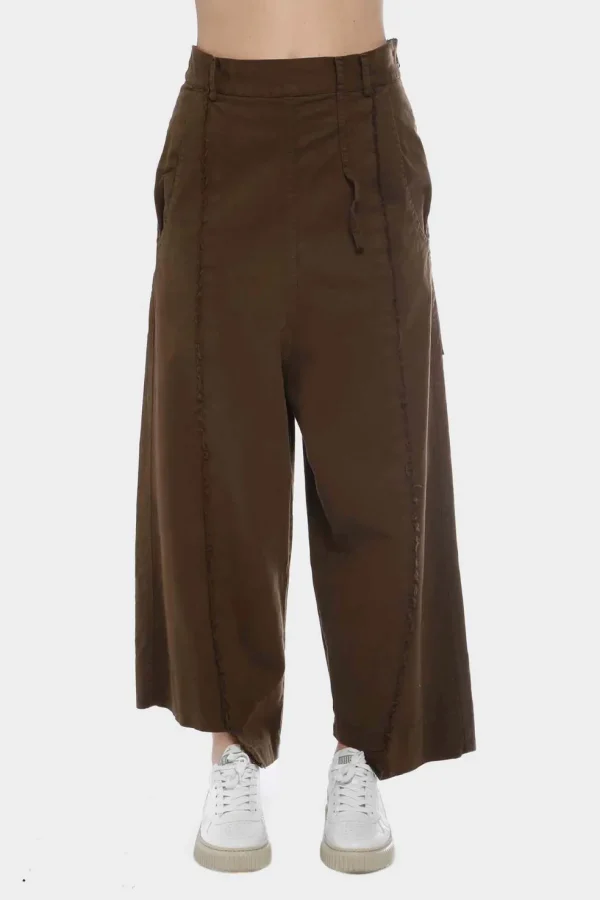 Pantalone Serie Numerica in cotone fango sn844