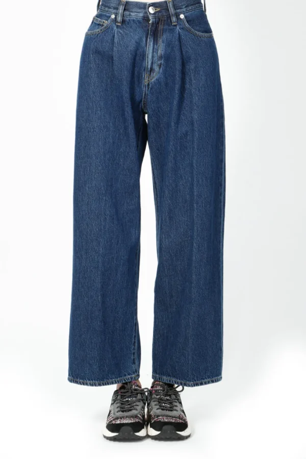 Pantalone True Nyc da donna in jeans blu scuro WELLIS