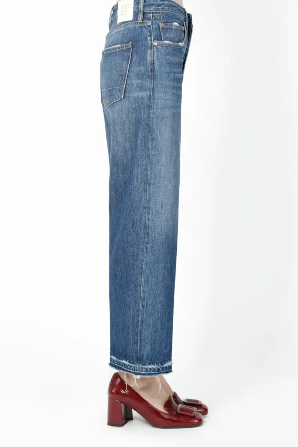 Pantalone True Nyc da donna in jeans color cielo zaira