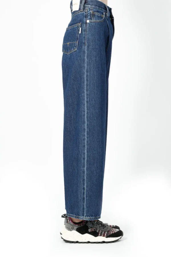 Pantalone True Nyc da donna in jeans blu scuro WELLIS