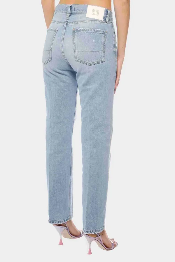 Pantalone True Nyc da donna in jeans lavaggio chiaro ci gingy