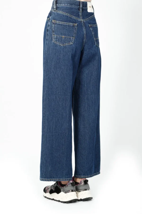 Pantalone True Nyc da donna in jeans blu scuro WELLIS