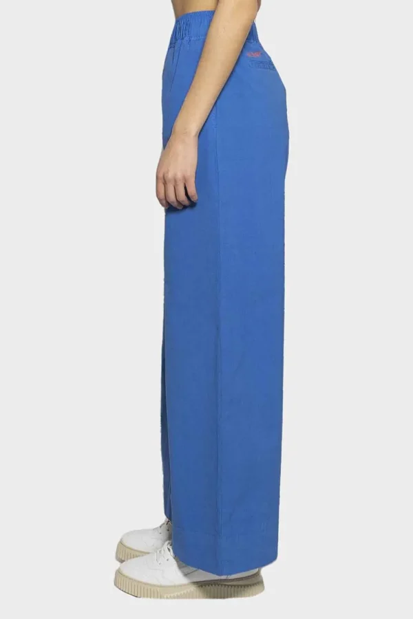 Pantalone True Nyc in cotone blu baloon