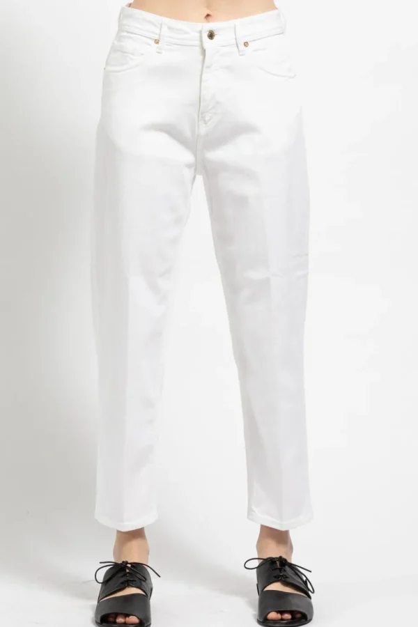 Pantalone True Nyc Jeans da donna bianco Molly