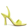 Sandalo 3JUIN in pelle lime lily