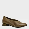 Scarpa accollata Alexandra in pelle marrone 324902