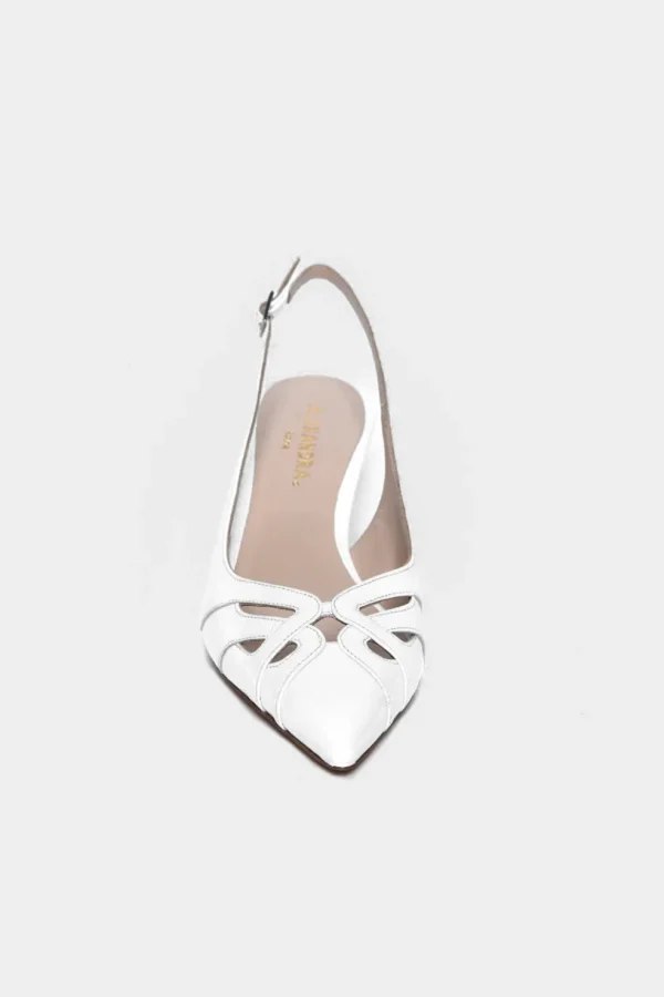 Slingback Alexandra bianco m057