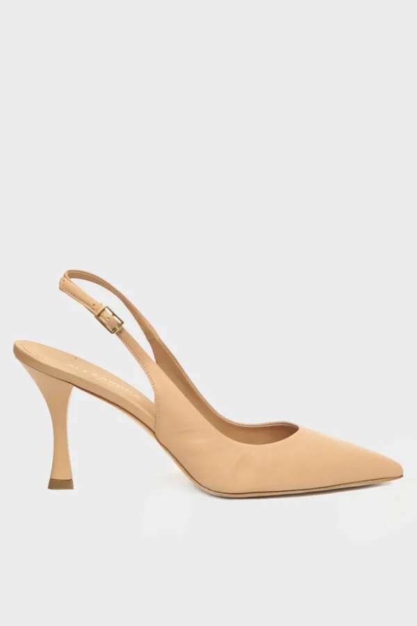 Slingback Alexandra in pelle nude m834