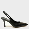 Slingback Alexandra in pelle nero