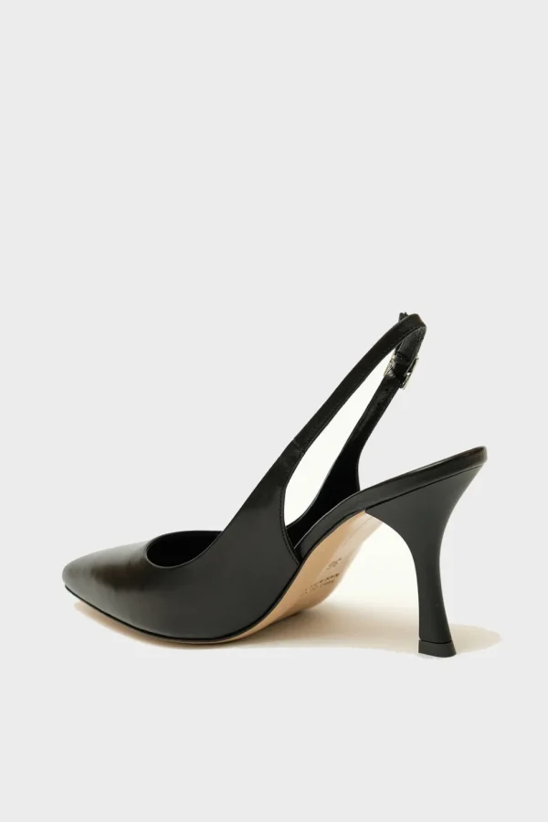 Slingback Alexandra in pelle nero