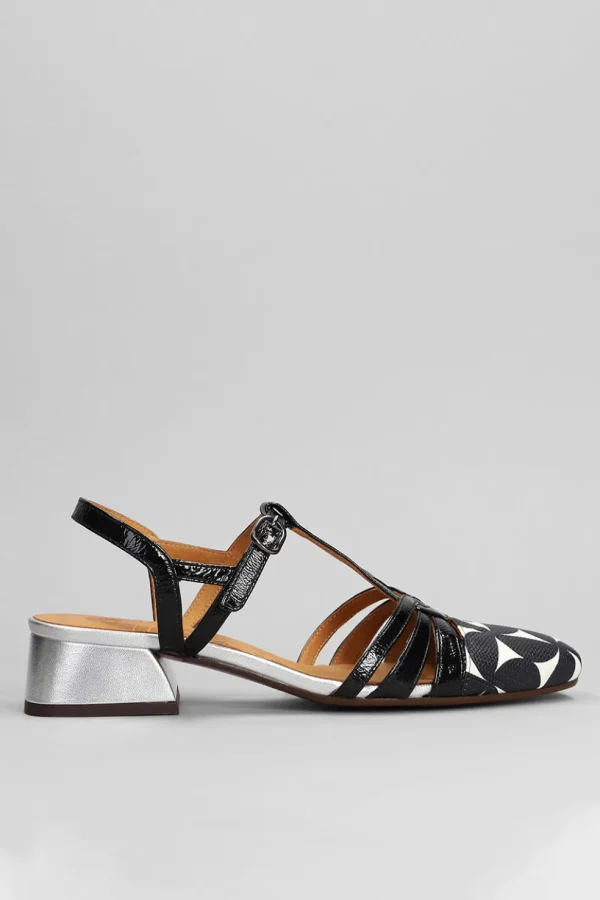 Slingback Chie Mihara bianco e nero hesali