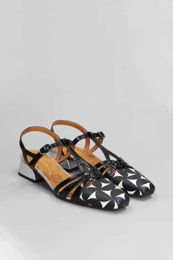 Slingback Chie Mihara bianco e nero hesali