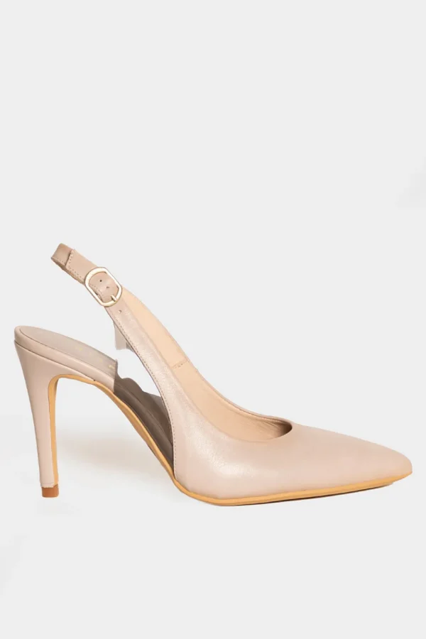 Slingback Hispanitas in pelle beige hv232800