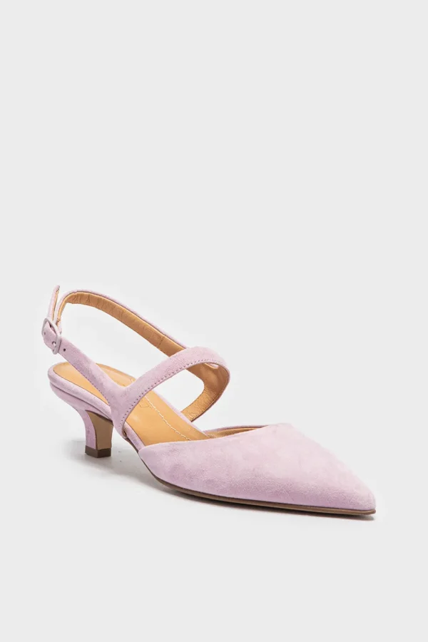 Slingback Pomme D’Or da donna in camoscio lilla 4813