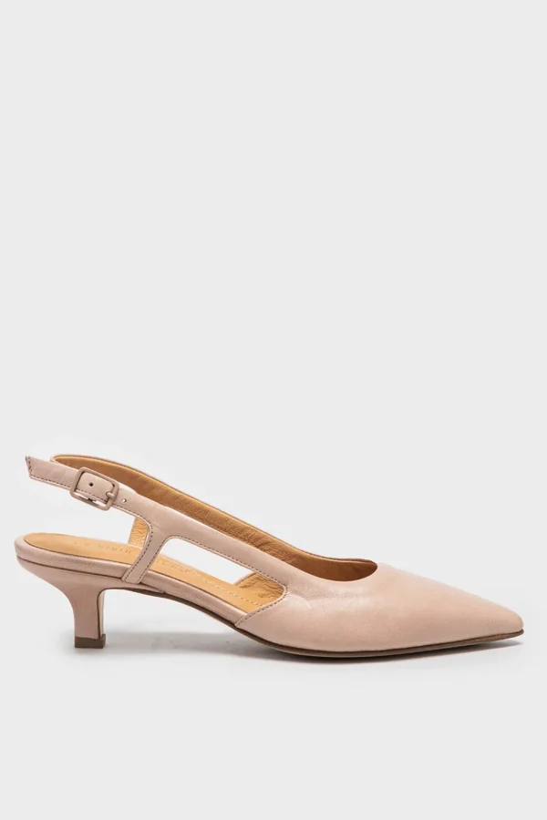 Slingback Pomme D’Or in nappa rosa 4812