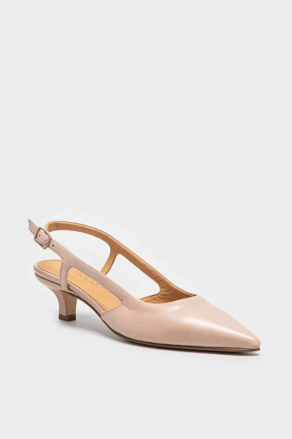 Slingback Pomme D’Or in nappa rosa 4812