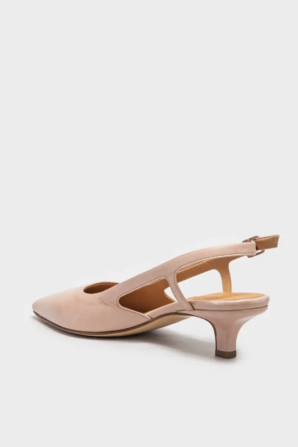 Slingback Pomme D’Or in nappa rosa 4812