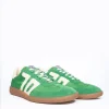 Sneakers Back70 in pelle royal green milk ghost