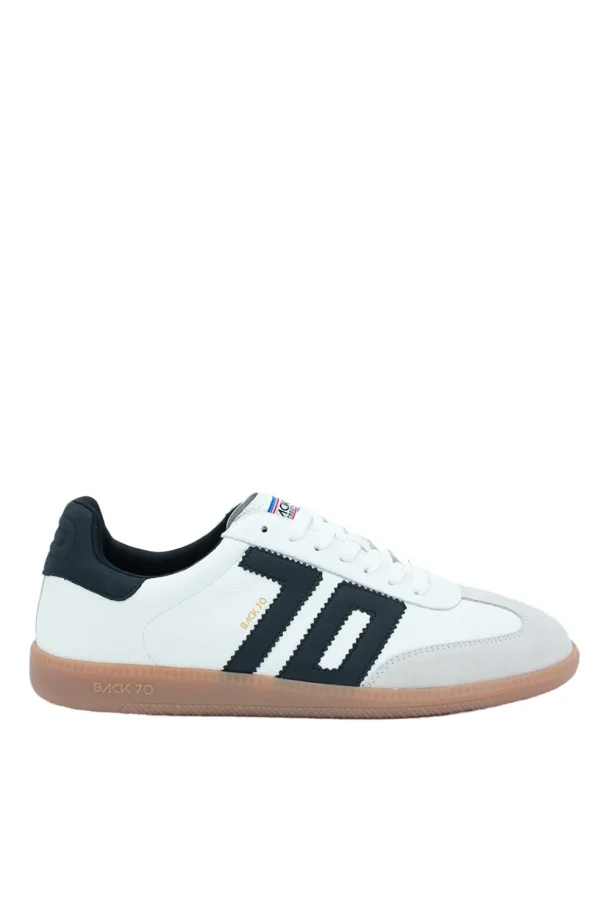 Sneakers Back70 in pelle white black CLOUD