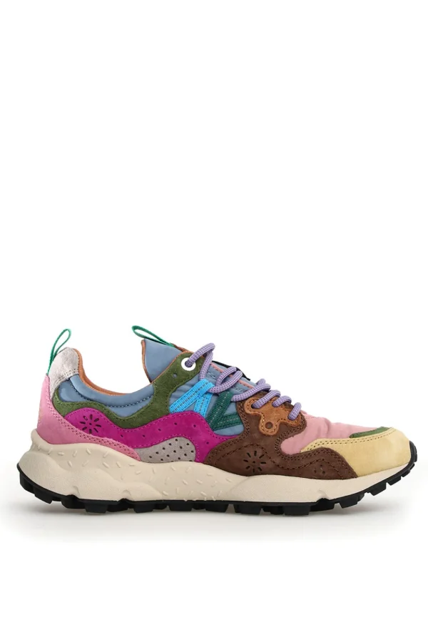 Sneakers Flower Mountain cream pink light brown Yamano 3