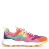 Sneakers Flower Mountain in suede e mesh fuxia e viola Yamano 3