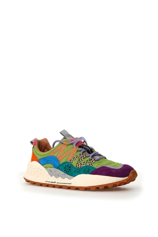 Sneakers Flower Mountain orange e fuxia washi