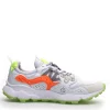 Sneakers Flower Mountain in suede e mesh color white fluo Yamano 3