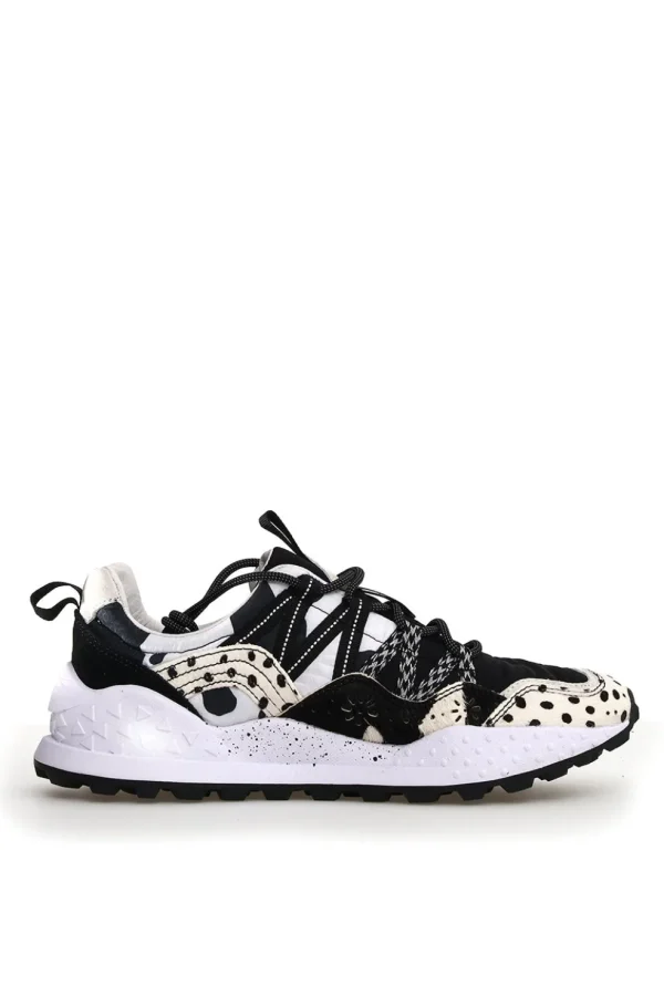 Sneakers Flower Mountain white e black washi