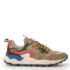 Sneakers Flower Mountain kaiso beige e rose Yamano 3