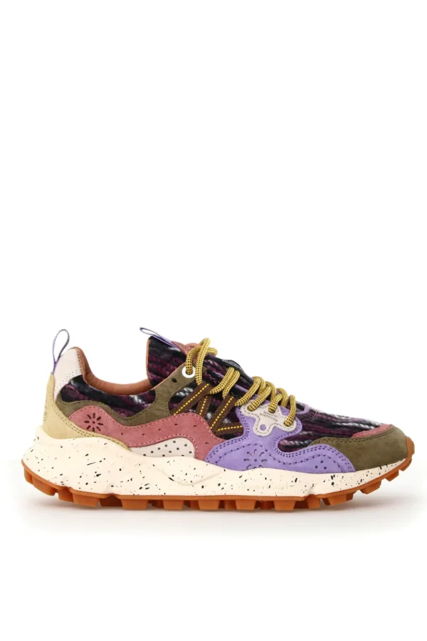 Sneakers Flower Mountain light brown violet Yamano 3