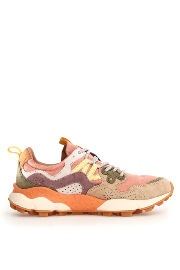 Sneakers Flower Mountain light brown rose Yamano 3