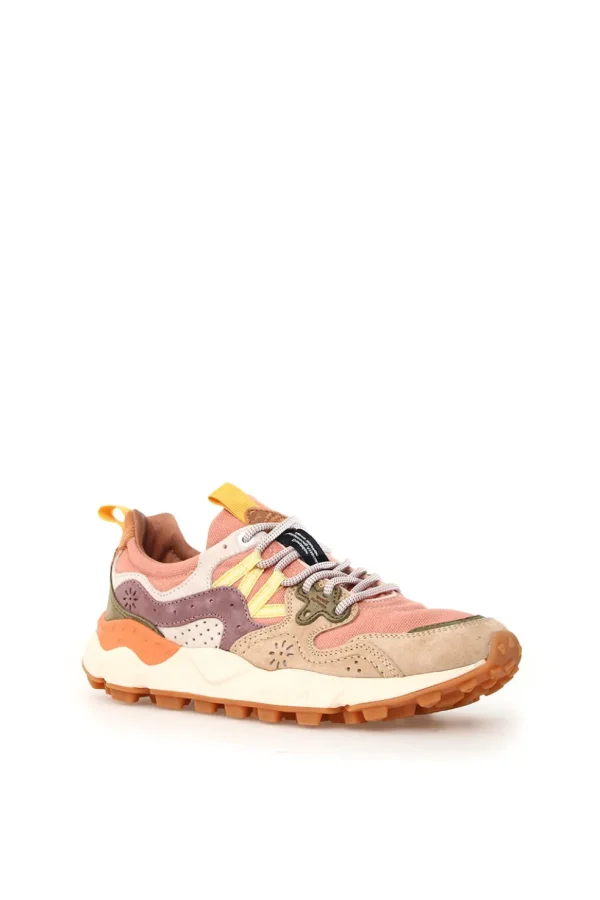 Sneakers Flower Mountain light brown rose Yamano 3